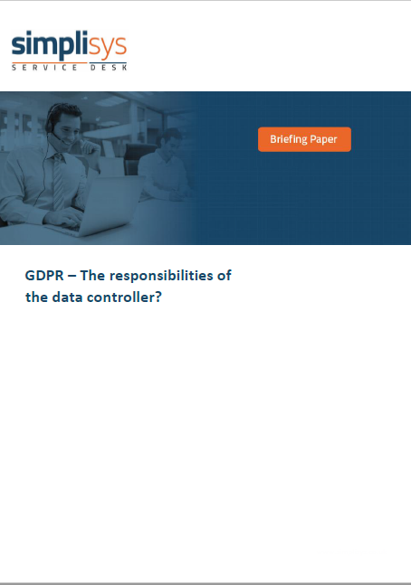 Gdpr Responsibilities Of Data Controllers Service Desk Software