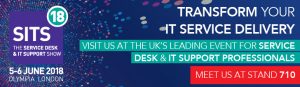 Meet us at SITS18 the Help Desk show on Stand 710